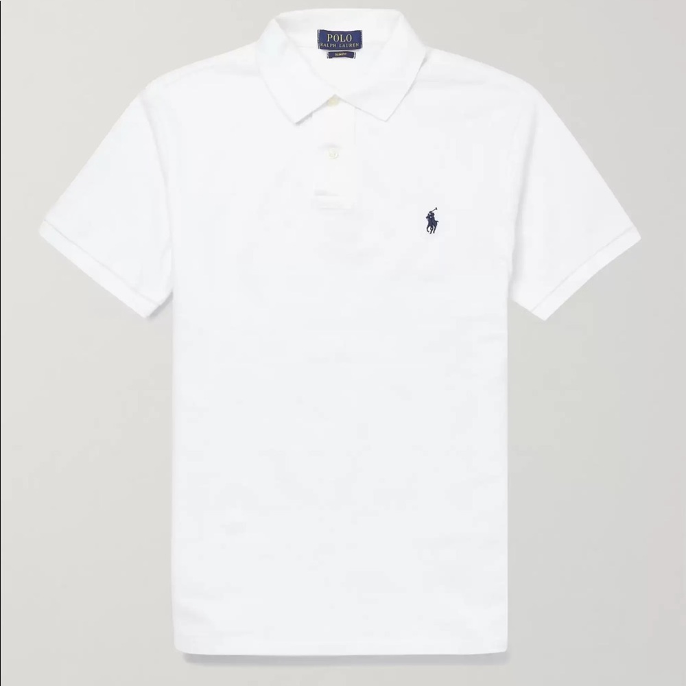 White polo shirt